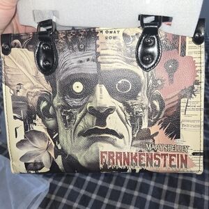Frankenstein Graphic Women's Tote - Black and Cream